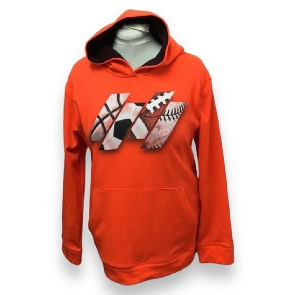 C9 by Champion Youth Multiple Sport Graphic Pullover Hoddie, Orange, Size XL